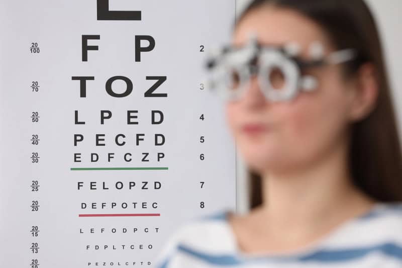 mascot eye check up